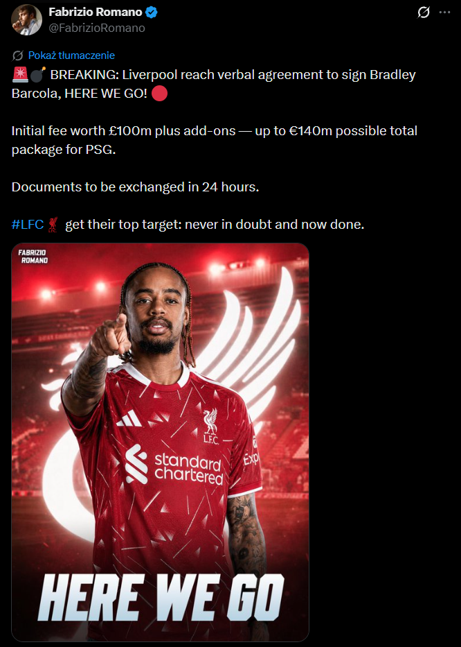 POTĘŻNE HERE WE GO! Liverpool kupuje piłkarza za 140 MLN EURO!